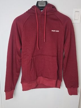 Spark Paws Men's Burgundy Pullover Hoodie